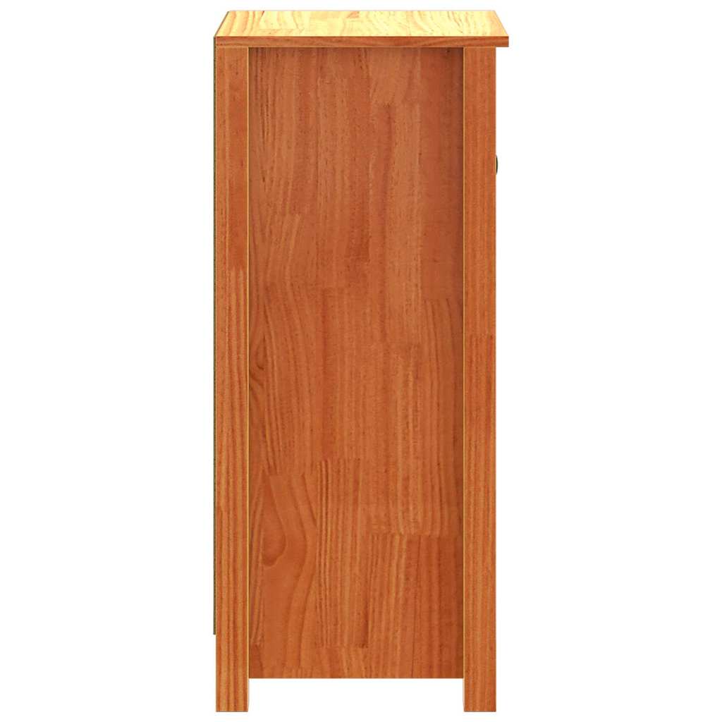 Kreveta 2 pcs Vosak smeđa 39 x 34,5 x 80 cm Čvrsto borovo drvo