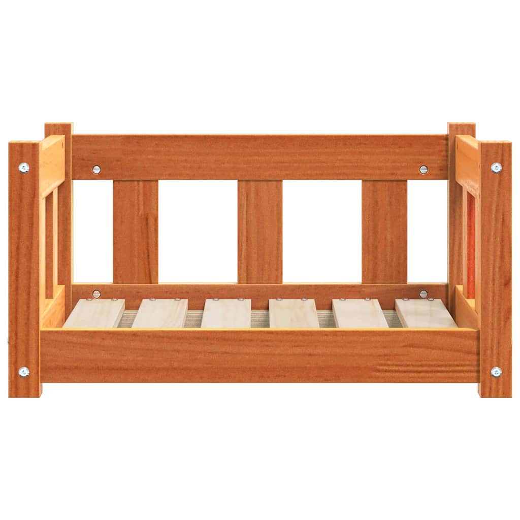 Krevet za psa Vosak smeđa 55 x 45 x 28 cm Čvrsto borovo drvo