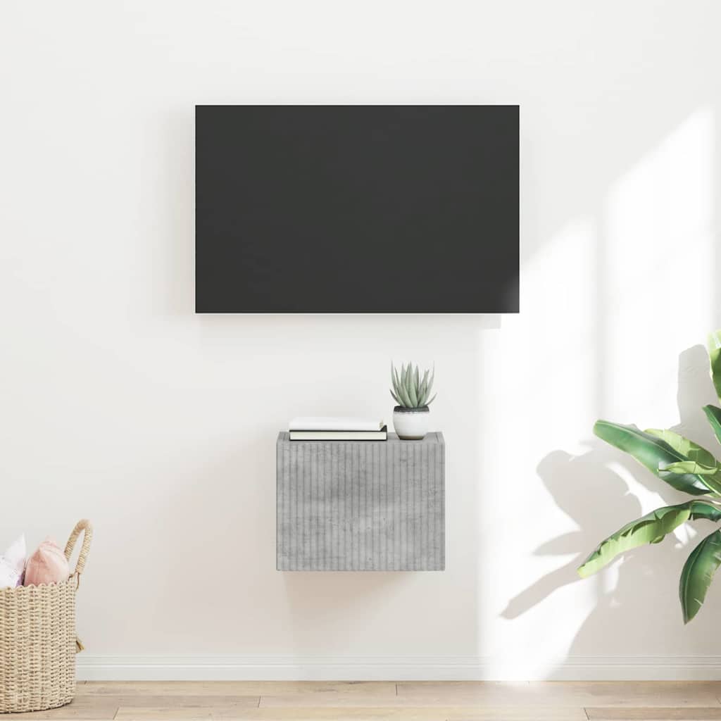 TV zidni ormar Zidne Beton 39 x 31 x 29,5 cm Konstruirano drvo