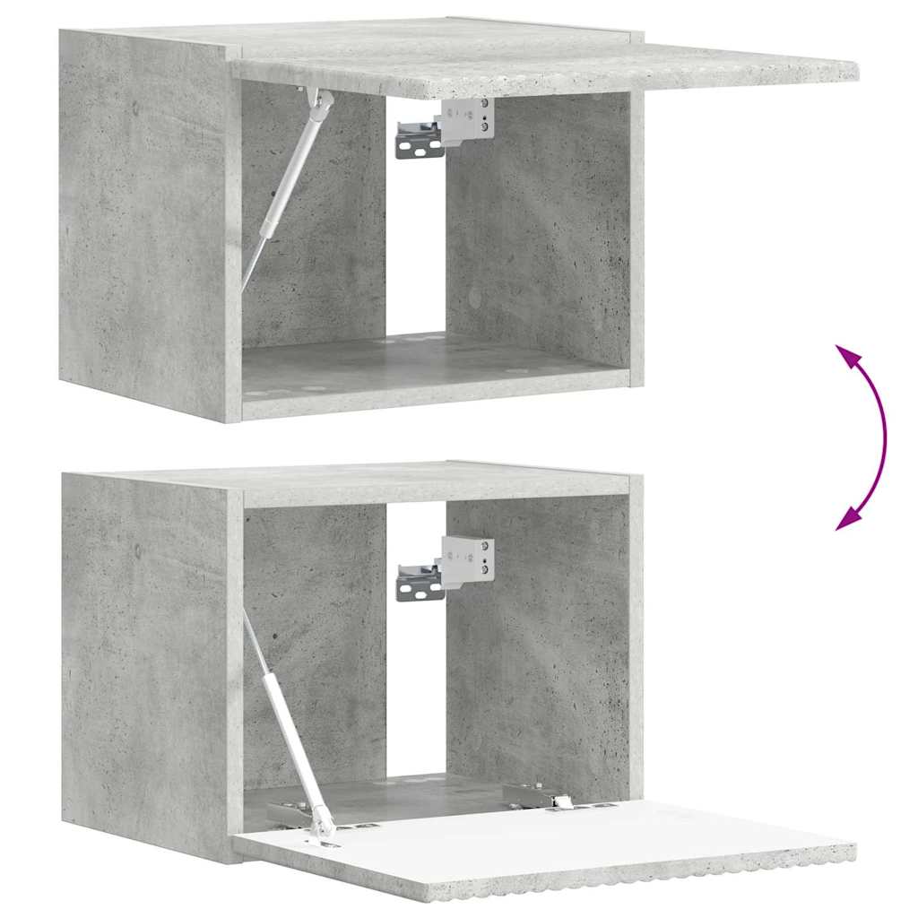 TV zidni ormar 2 pcs Beton 39 x 31 x 29,5 cm Konstruirano drvo