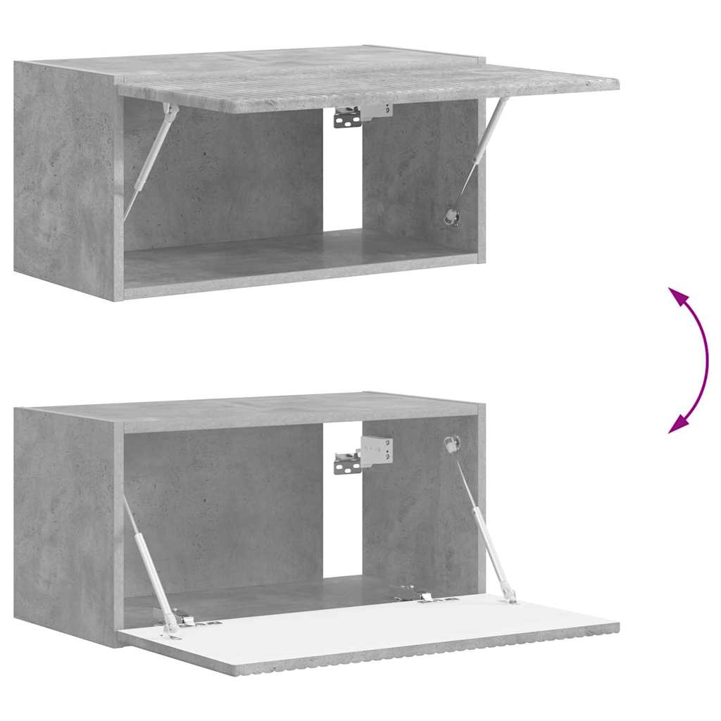 TV zidni ormar 2 pcs Beton 60 x 31 x 29,5 cm Konstruirano drvo