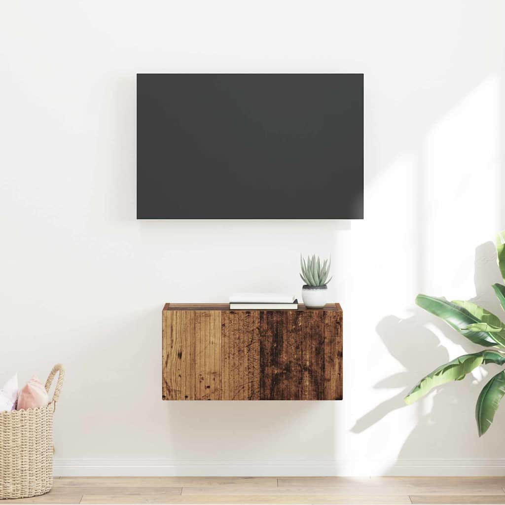TV zidni ormar Staro drvo 60 x 31 x 29,5 cm Konstruirano drvo