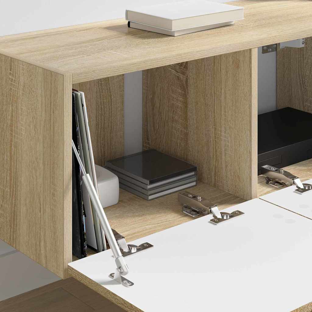TV zidni ormar Zidne 2 pcs Sonoma 78,5 x 31 x 29,5 cm