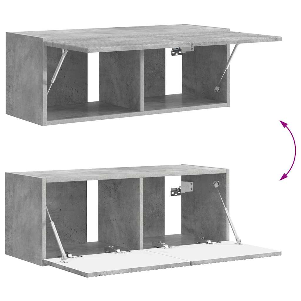 TV zidni ormar Zidne 2 pcs Beton 78,5 x 31 x 29,5 cm
