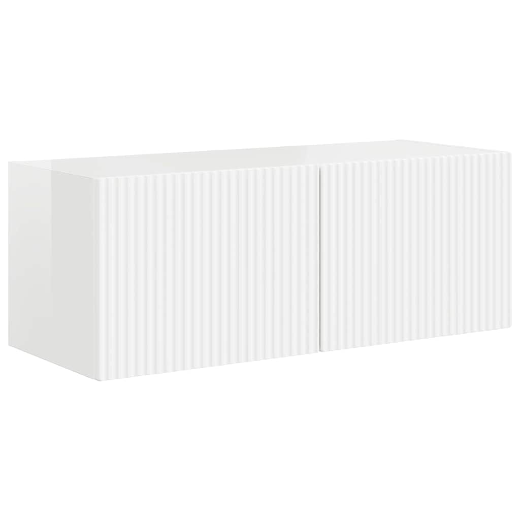 TV zidni ormar Zidne Sjajno bijelo 78,5 x 31 x 29,5 cm