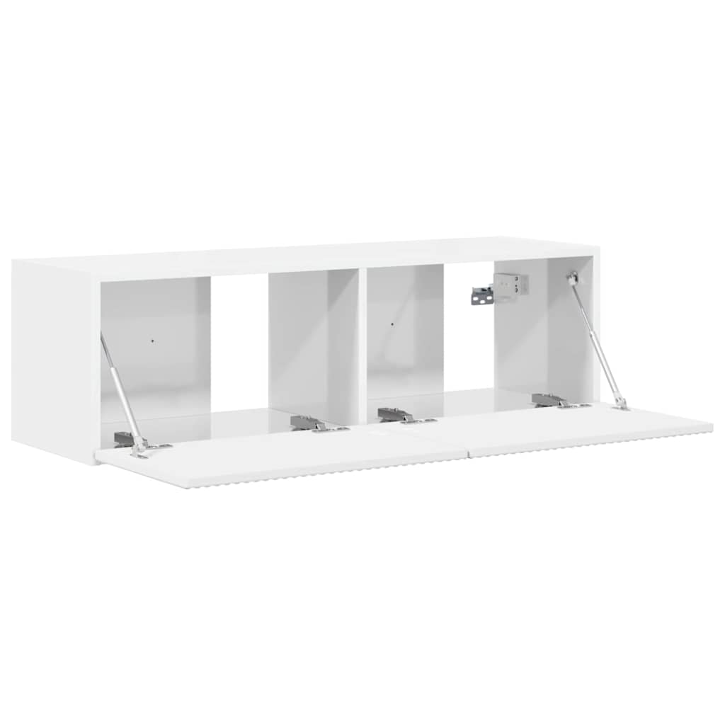 TV zidni ormar Zidne Sjajno bijelo 98 x 31 x 29,5 cm
