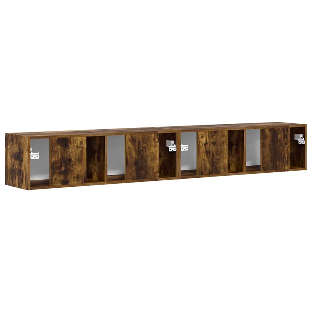 TV zidni ormar Zidne 2 pcs Dimljeni hrast 98 x 31 x 29,5 cm