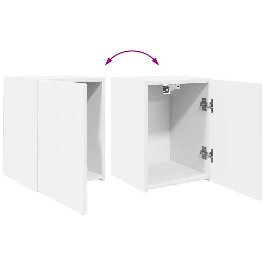 TV zidni ormar 2 pcs Bijelo 30 x 31 x 40 cm Konstruirano drvo