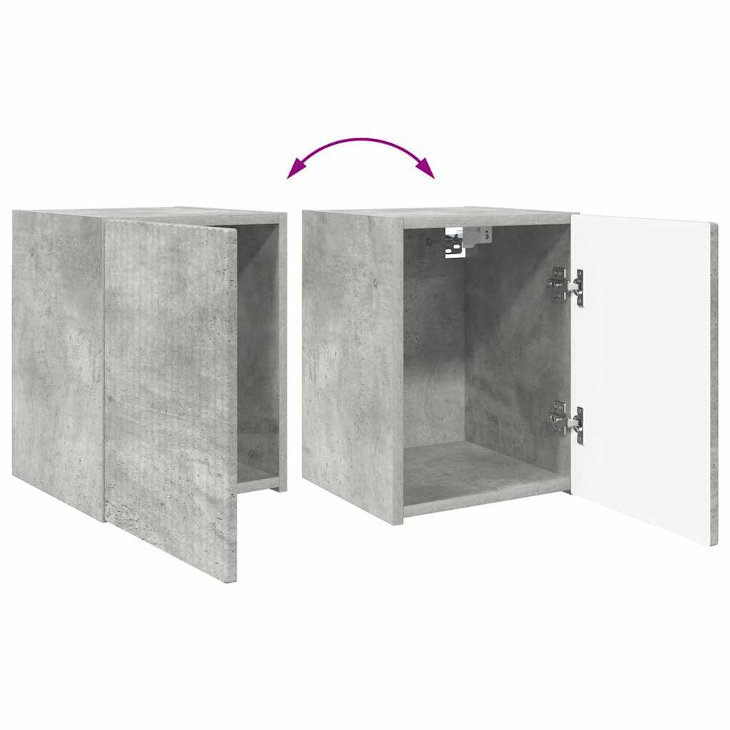 TV zidni ormar 2 pcs Beton 30 x 31 x 40 cm Konstruirano drvo