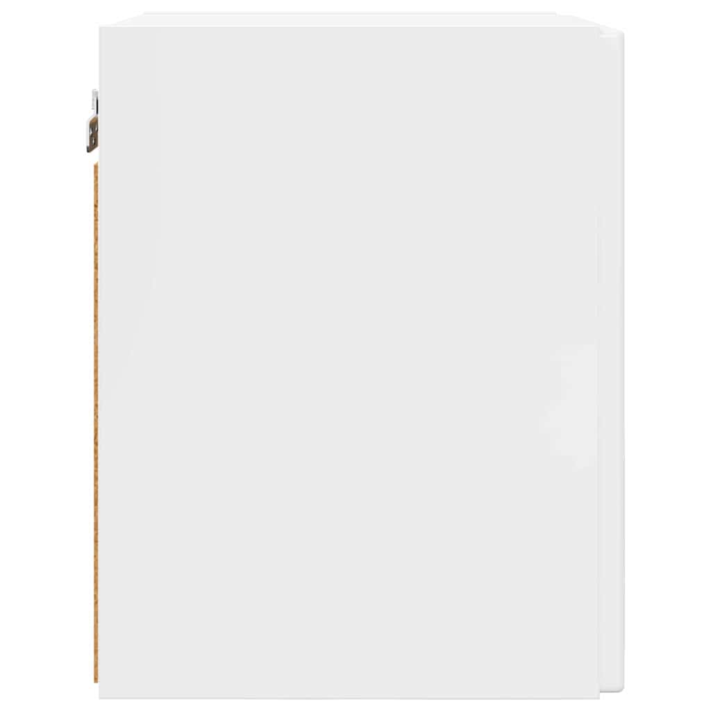 TV zidni ormar Zidne 2 pcs Sjajno bijelo 30 x 31 x 40 cm