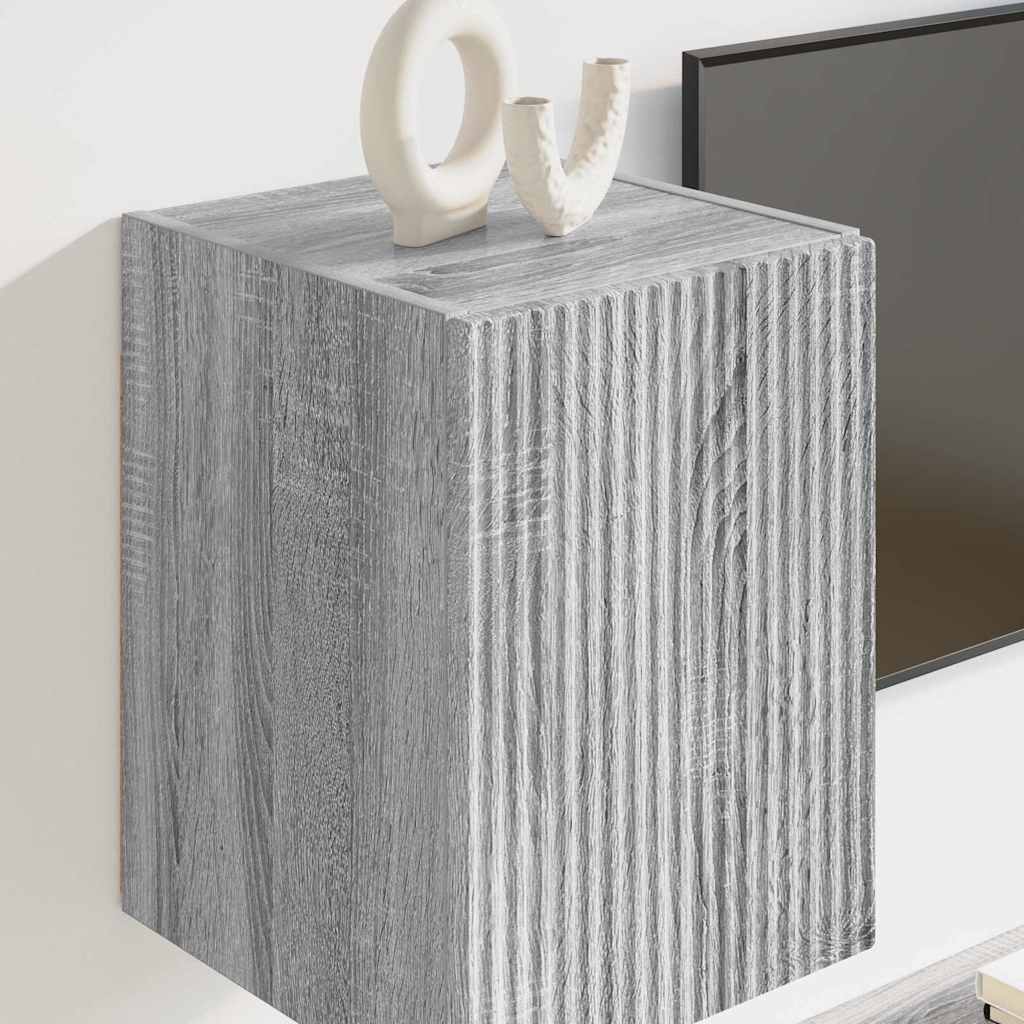 TV zidni ormar Siva Sonoma 30 x 31 x 40 cm Konstruirano drvo