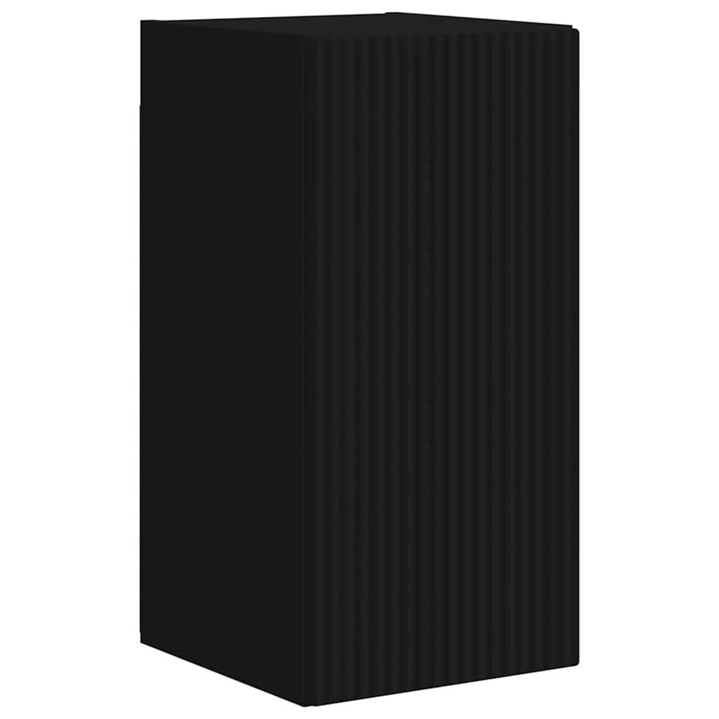TV zidni ormar 2 pcs Crna 30 x 31 x 60 cm Konstruirano drvo