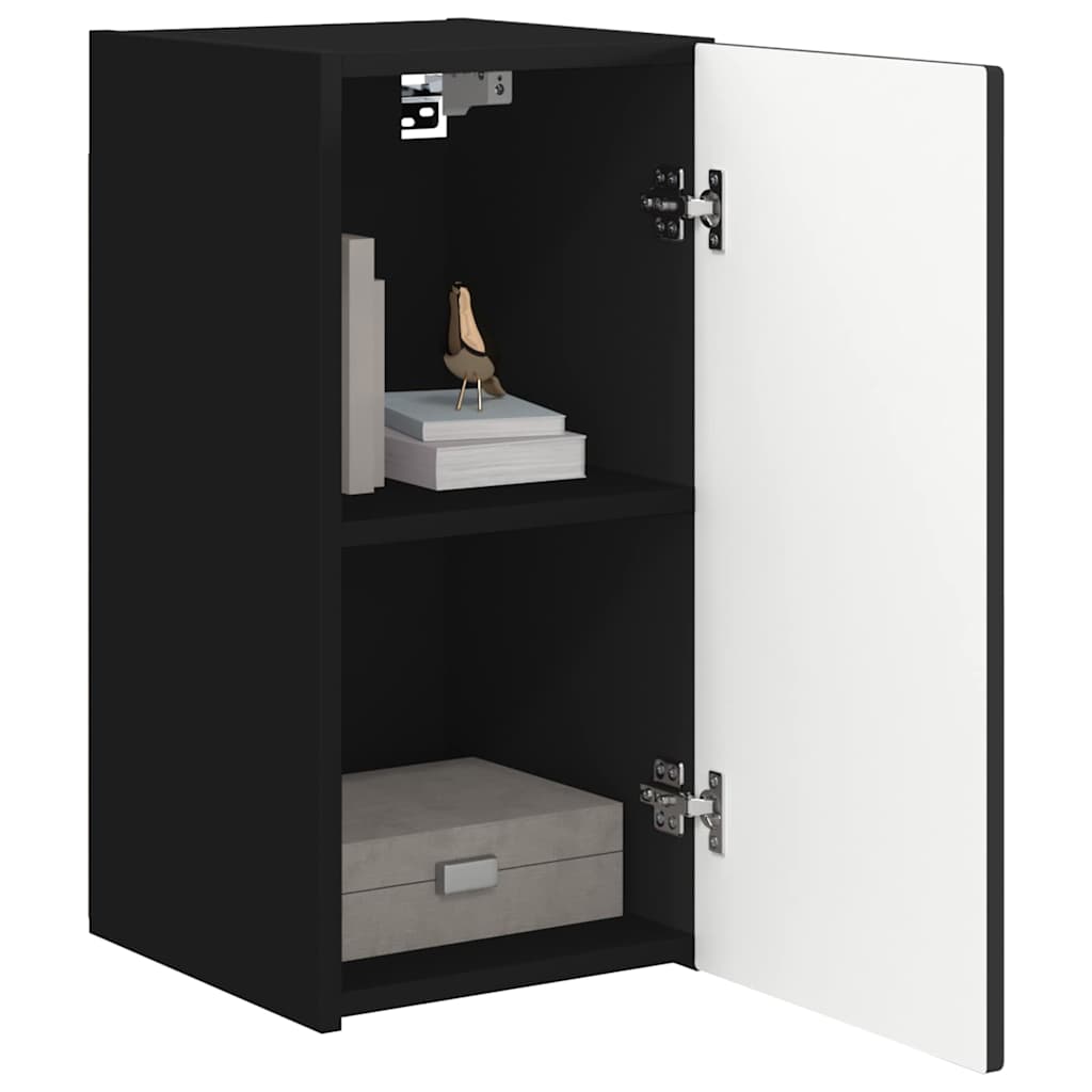 TV zidni ormar 2 pcs Crna 30 x 31 x 60 cm Konstruirano drvo