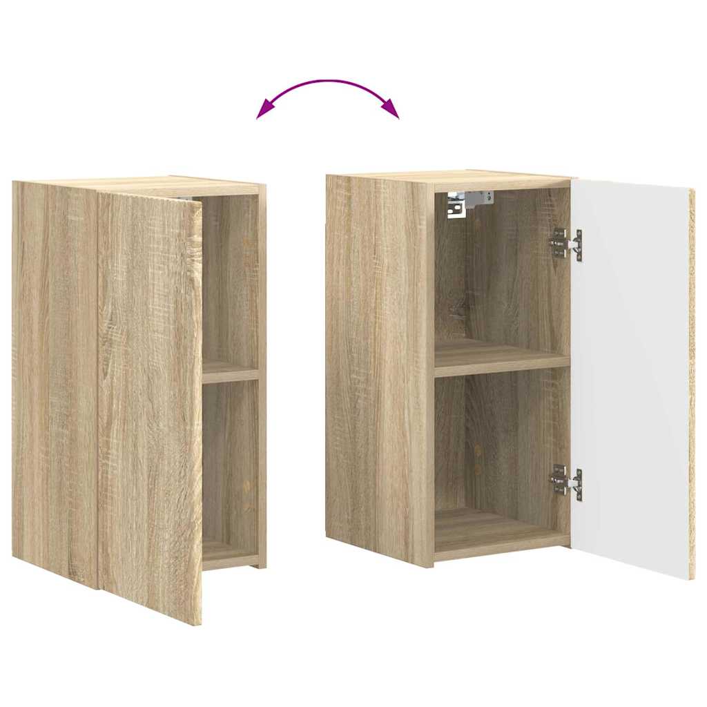 TV zidni ormar 2 pcs Sonoma 30 x 31 x 60 cm Konstruirano drvo
