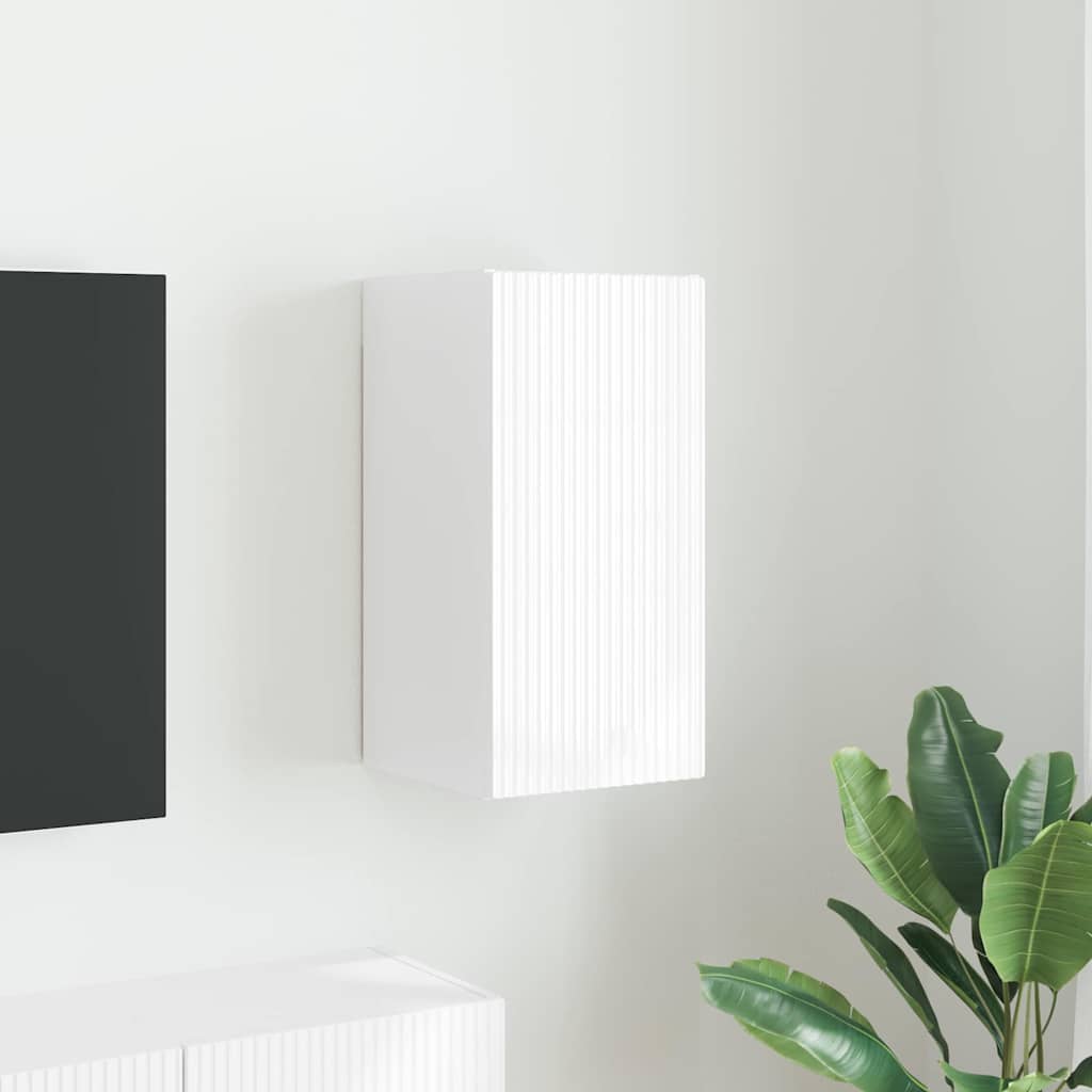 TV zidni ormar Sjajno bijelo 30 x 31 x 60 cm Konstruirano drvo