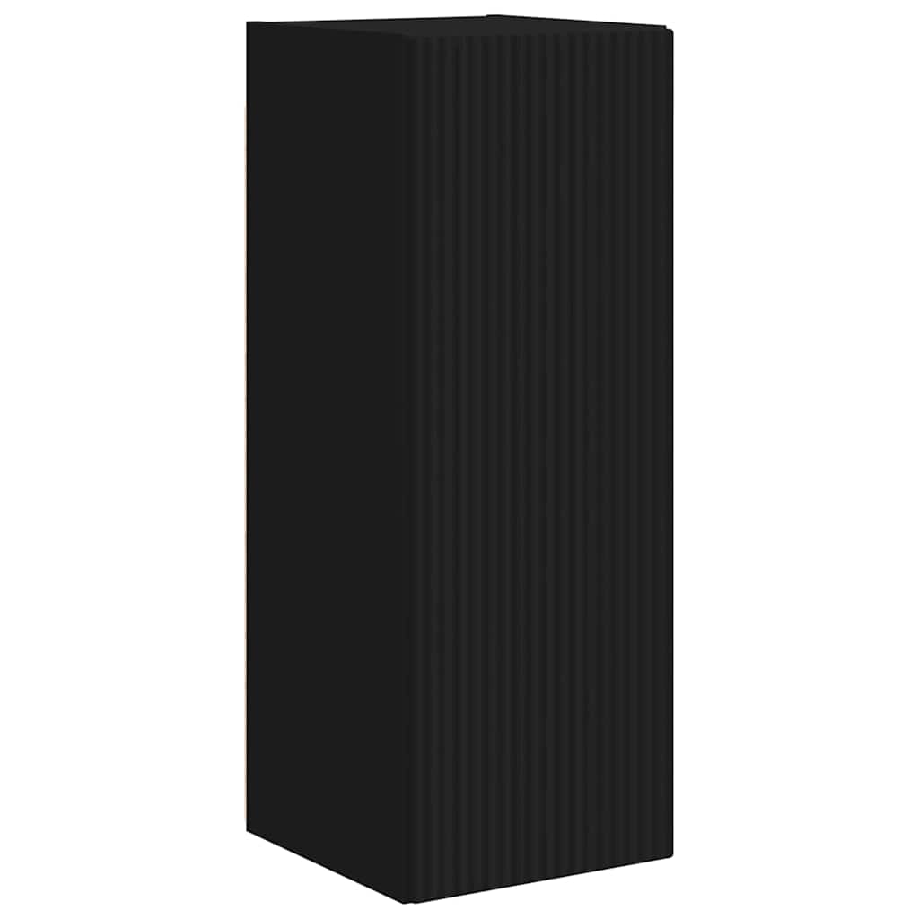 TV zidni ormar 2 pcs Crna 30 x 31 x 80 cm Konstruirano drvo