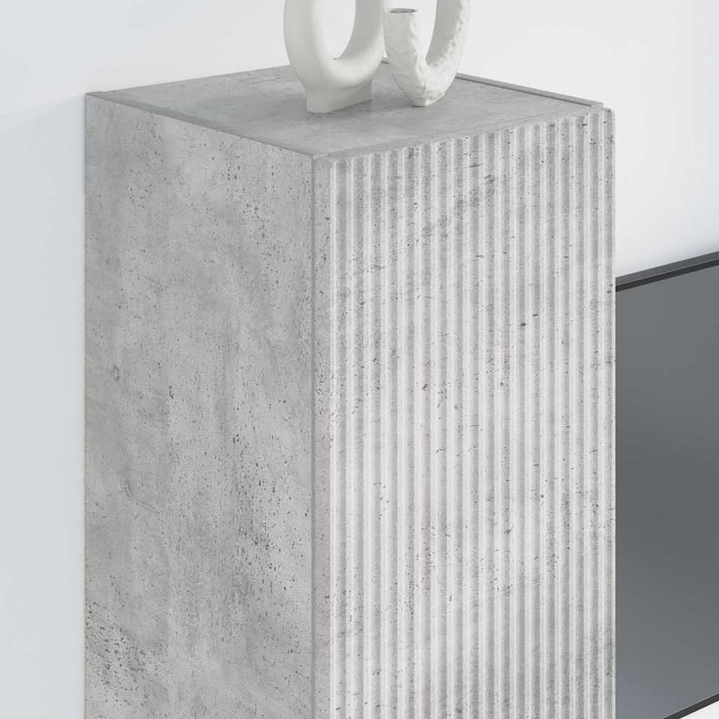 TV zidni ormar Zidne Beton 30 x 31 x 80 cm Konstruirano drvo