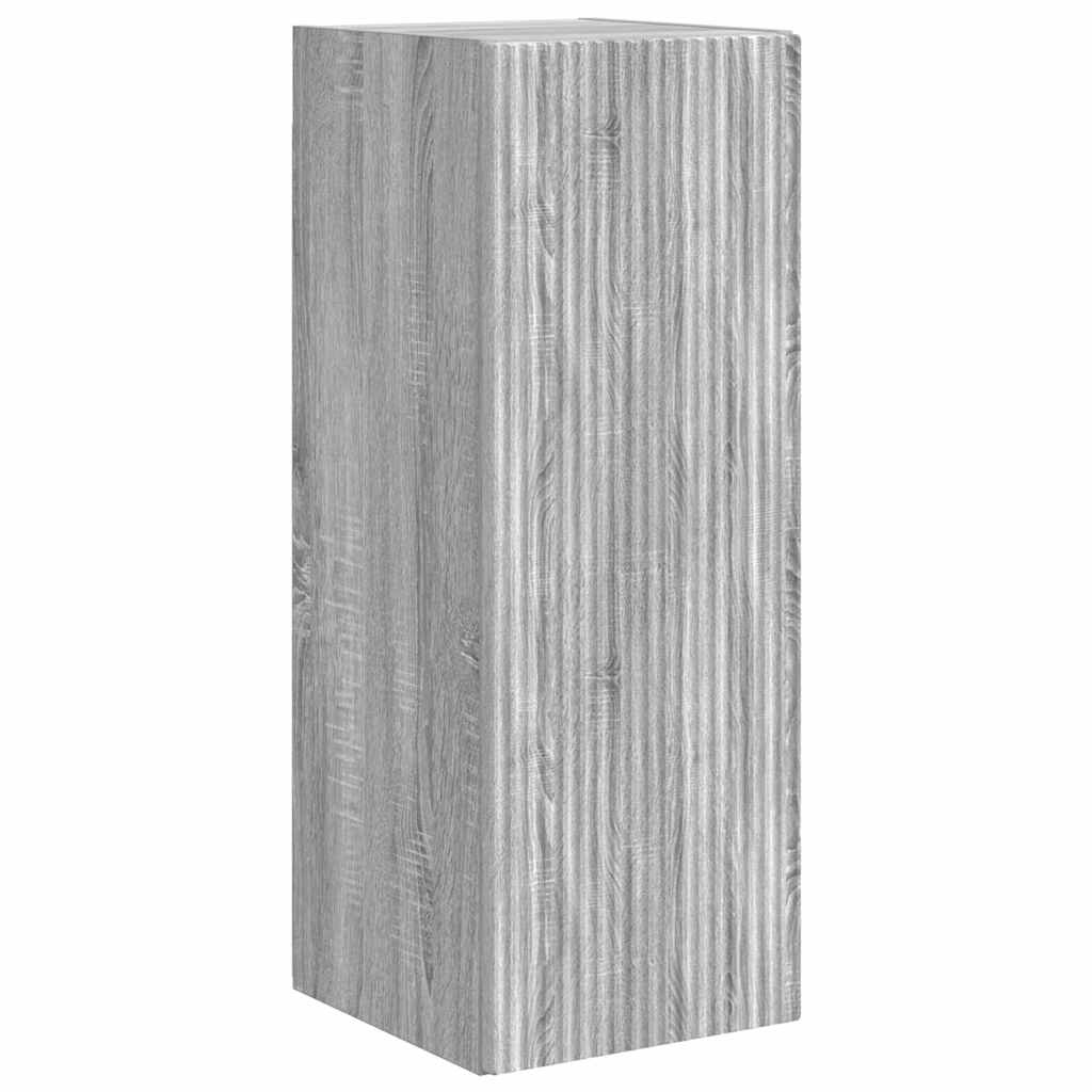 TV zidni ormar Siva Sonoma 30 x 31 x 80 cm Konstruirano drvo
