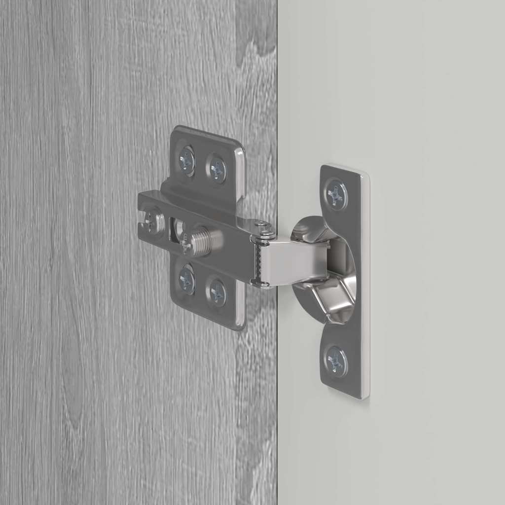 TV zidni ormar Zidne 2 pcs Siva Sonoma 30 x 31 x 80 cm