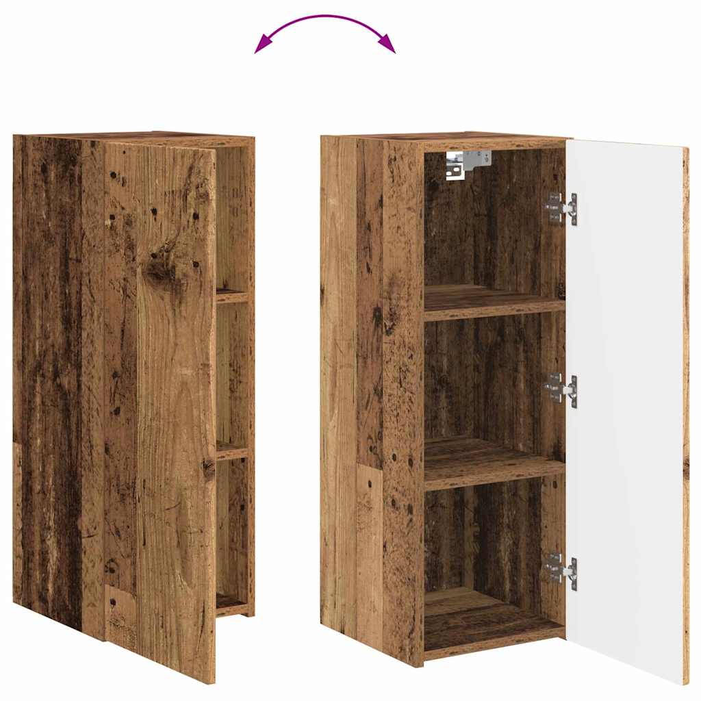 TV zidni ormar Staro drvo 30 x 31 x 80 cm Konstruirano drvo