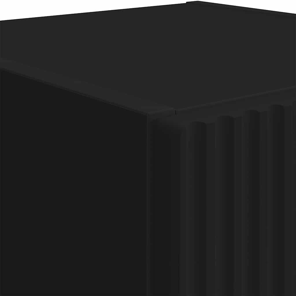 TV zidni ormar Zidne Crna 30 x 31 x 100 cm Konstruirano drvo