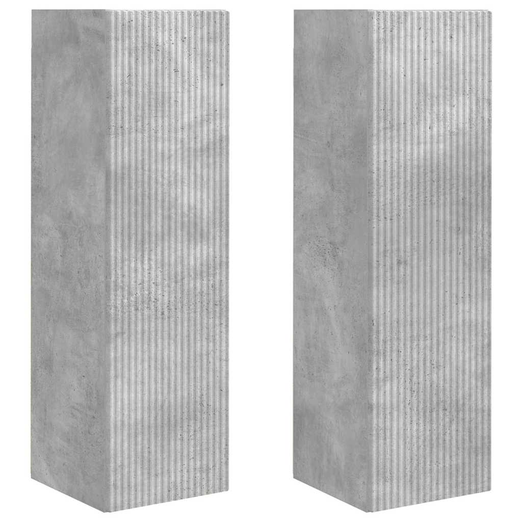 TV zidni ormar 2 pcs Beton 30 x 31 x 100 cm Konstruirano drvo