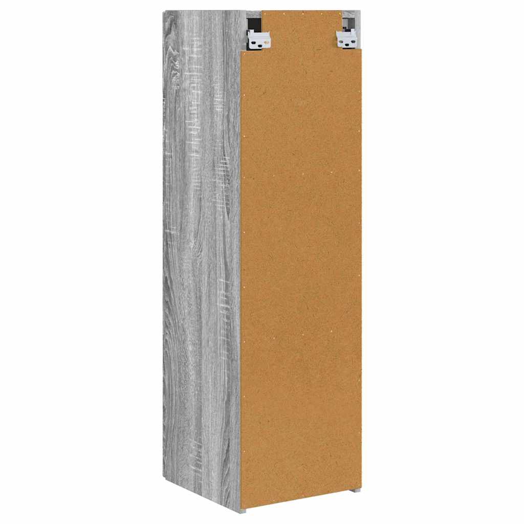 TV zidni ormar Zidne 2 pcs Siva Sonoma 30 x 31 x 100 cm