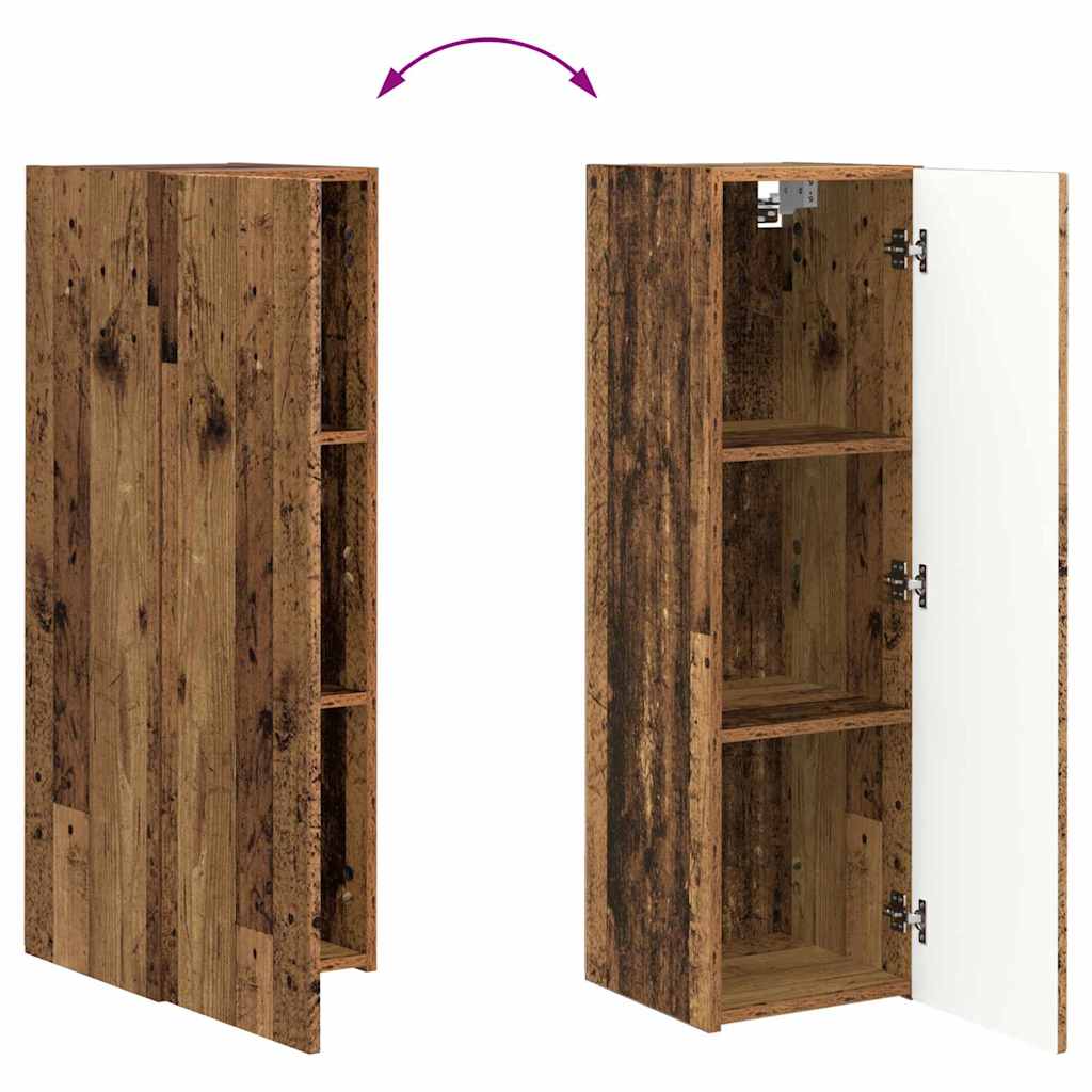 TV zidni ormar Staro drvo 30 x 31 x 100 cm Konstruirano drvo