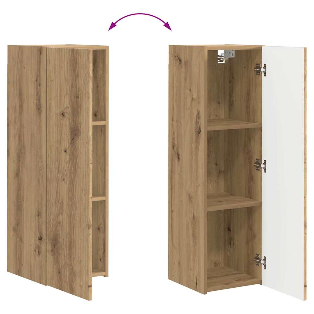 TV zidni ormar Zidne Umjetnička hrastovina 30 x 31 x 100 cm