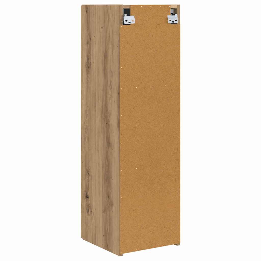 TV zidni ormar 2 pcs Umjetnička hrastovina 30 x 31 x 100 cm