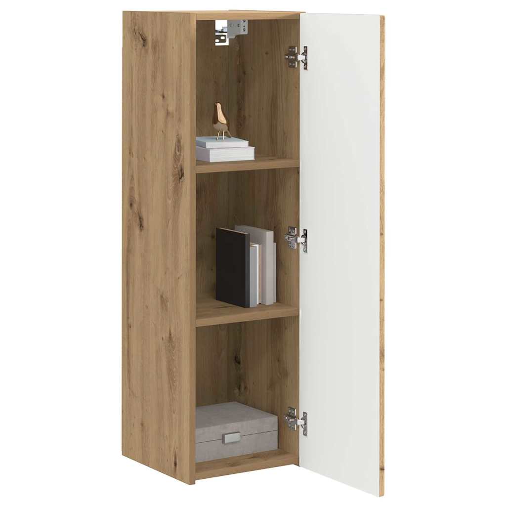 TV zidni ormar 2 pcs Umjetnička hrastovina 30 x 31 x 100 cm