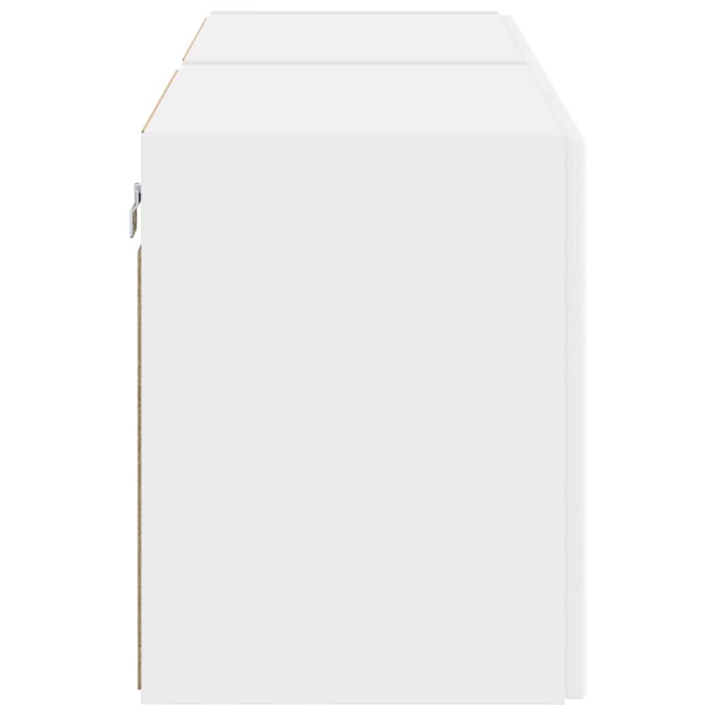 TV zidni ormar 2 pcs Bijelo 59,5 x 31 x 40 cm Konstruirano drvo