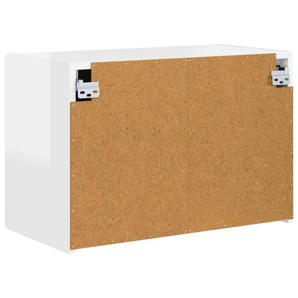 TV zidni ormar Zidne Visoki sjaj bijela 59,5 x 31 x 40 cm