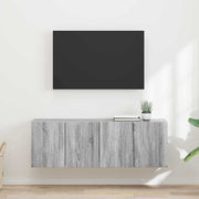 TV zidni ormar Zidne 2 pcs Siva Sonoma 59,5 x 31 x 40 cm