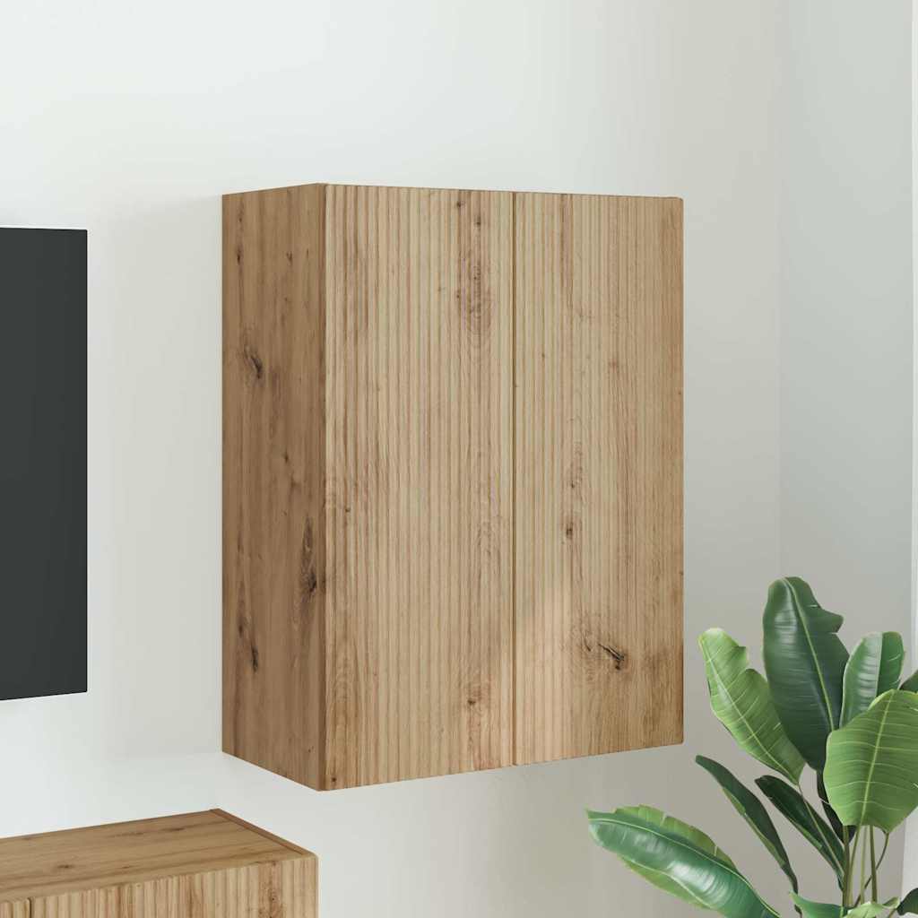 TV zidni ormar Zidne Bijelo 59,5 x 31 x 60 cm Konstruirano drvo