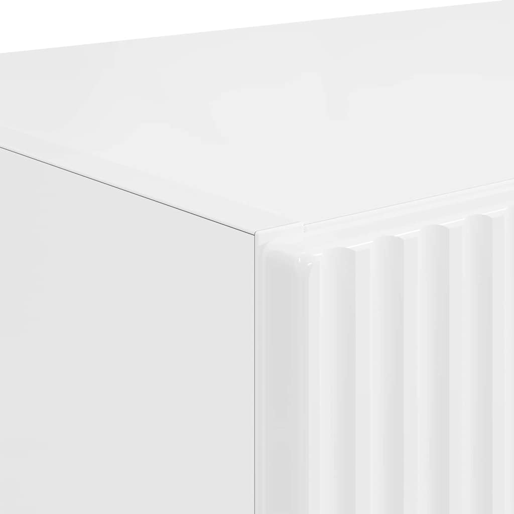 TV zidni ormar Zidne Visoki sjaj bijela 59,5 x 31 x 60 cm
