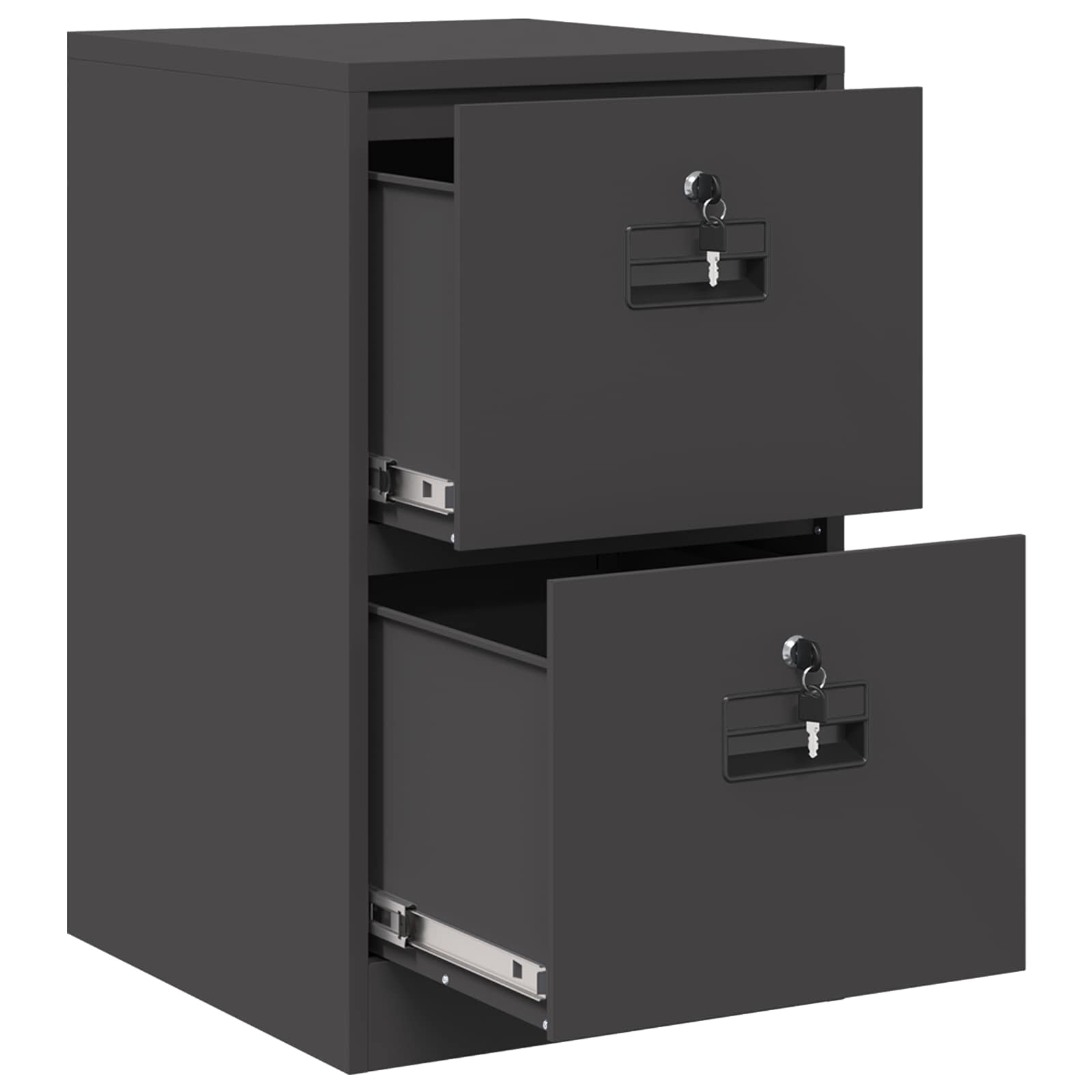 Kabinet za datoteke Crna 44 x 50 x 74,5 cm Hladno valjani čelik