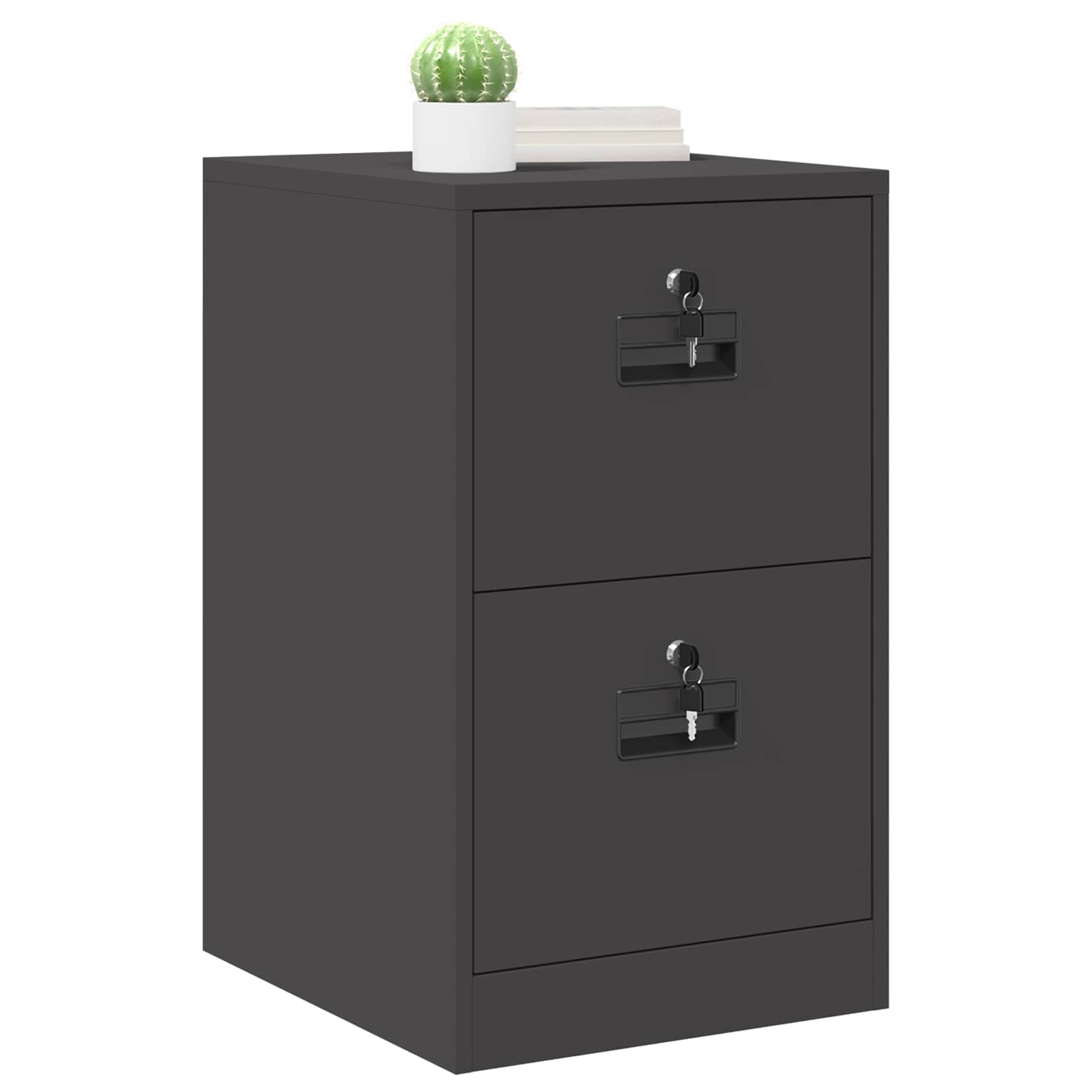 Kabinet za datoteke Crna 44 x 50 x 74,5 cm Hladno valjani čelik