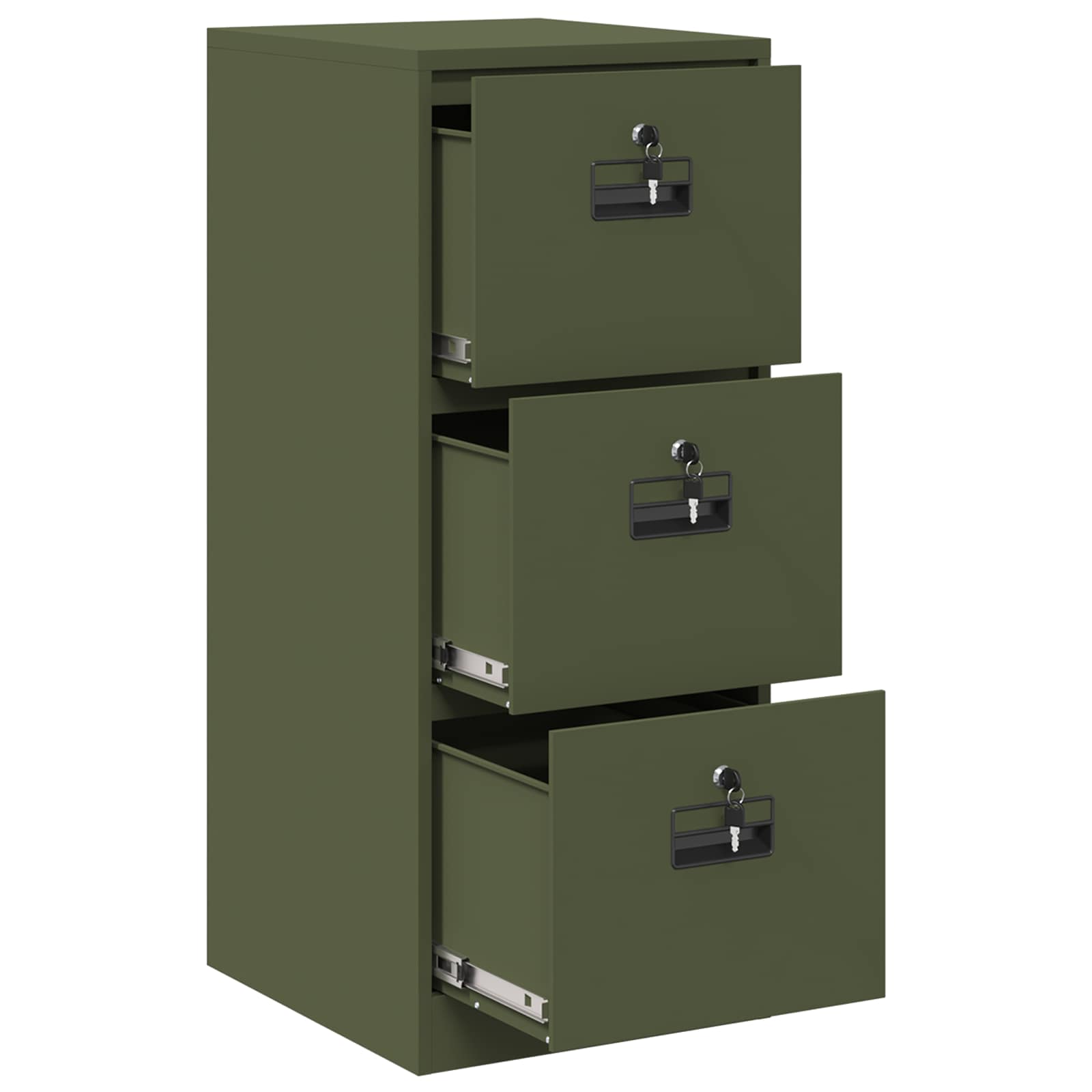 Kabinet za datoteke Maslinasto zelena 44 x 50 x 106.5 cm