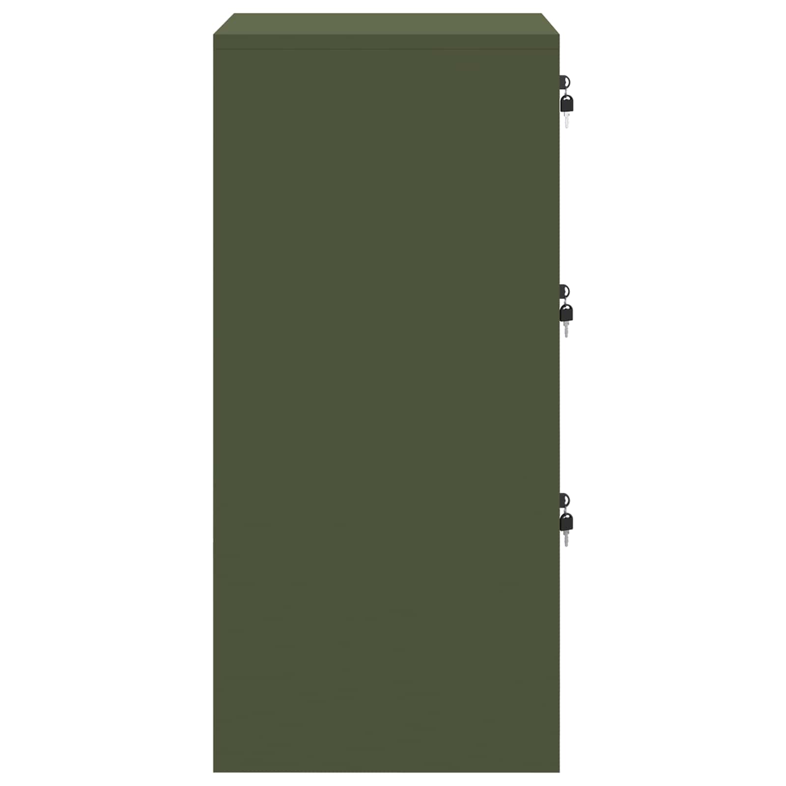 Kabinet za datoteke Maslinasto zelena 44 x 50 x 106.5 cm