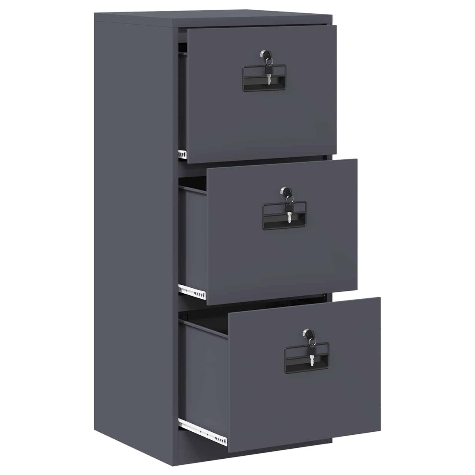 Kabinet za datoteke s ladicama Antracit 45,5 x 42 x 106,5 cm