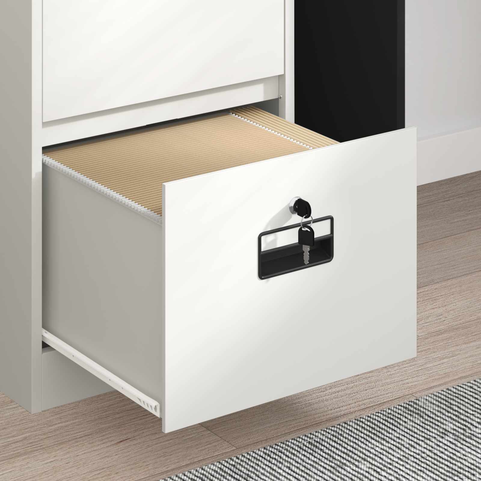 Kabinet za datoteke s ladicama Bijelo 45,5 x 42 x 139 cm