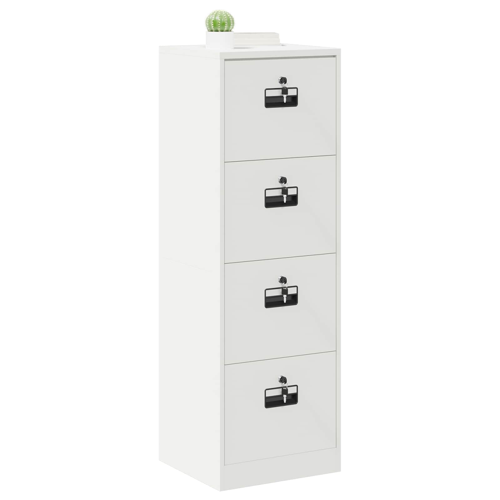 Kabinet za datoteke s ladicama Bijelo 45,5 x 42 x 139 cm