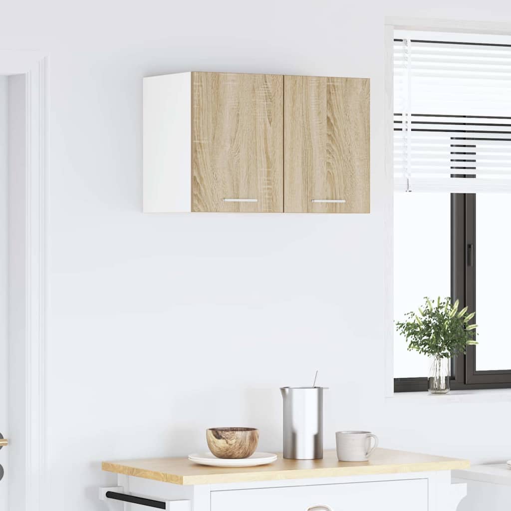 Viseći ormarić Riga 2 pcs Sonoma hrast i bijela 30 x 31 x 40 cm
