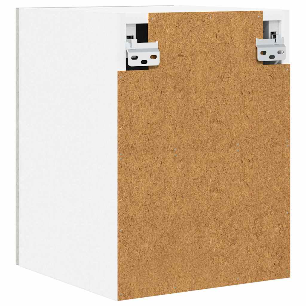 Viseći ormarić 2 pcs Beton siva i bijela 30 x 31 x 40 cm