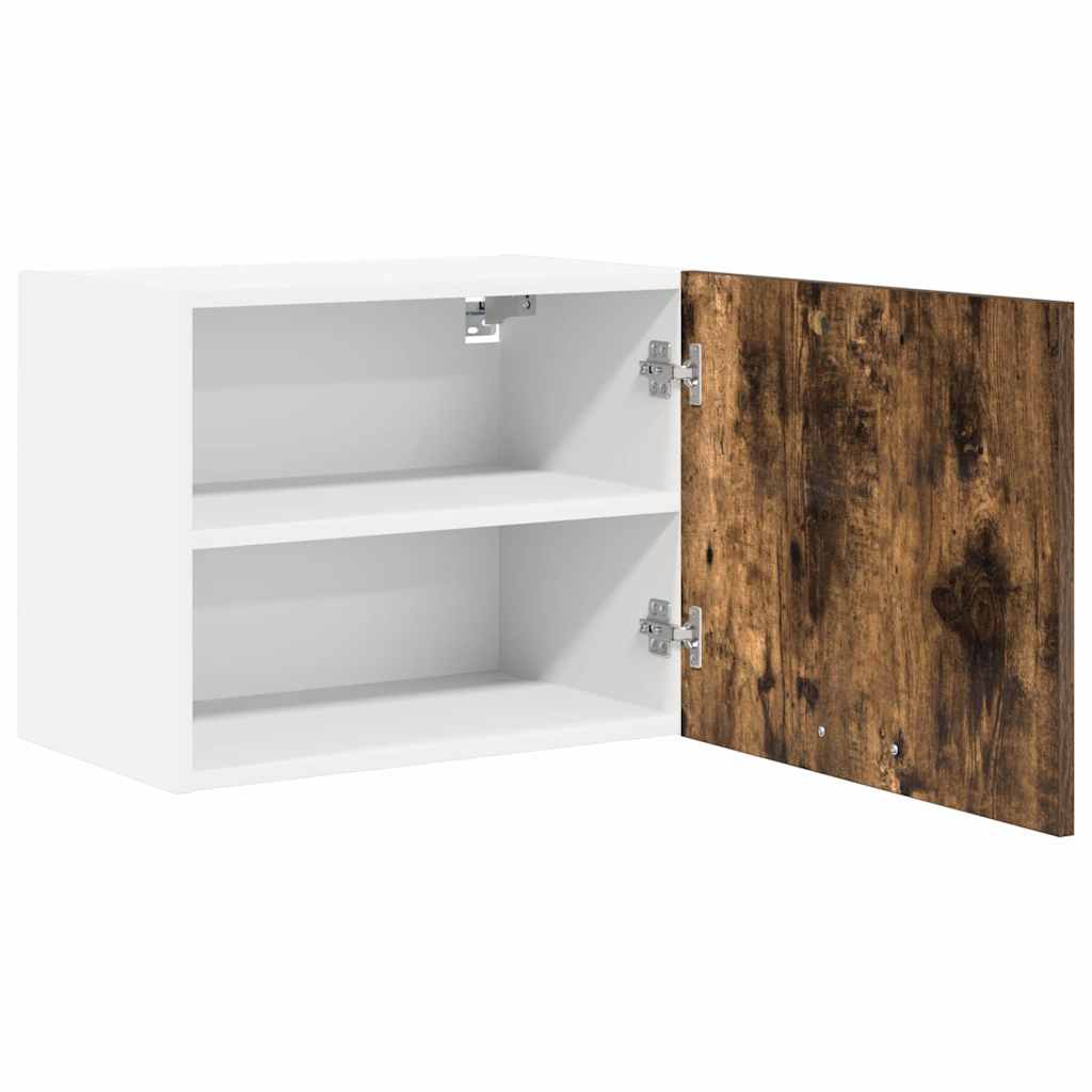 Viseći ormarić 2 pcs Dimljeni hrast i bijela 50 x 31 x 40 cm