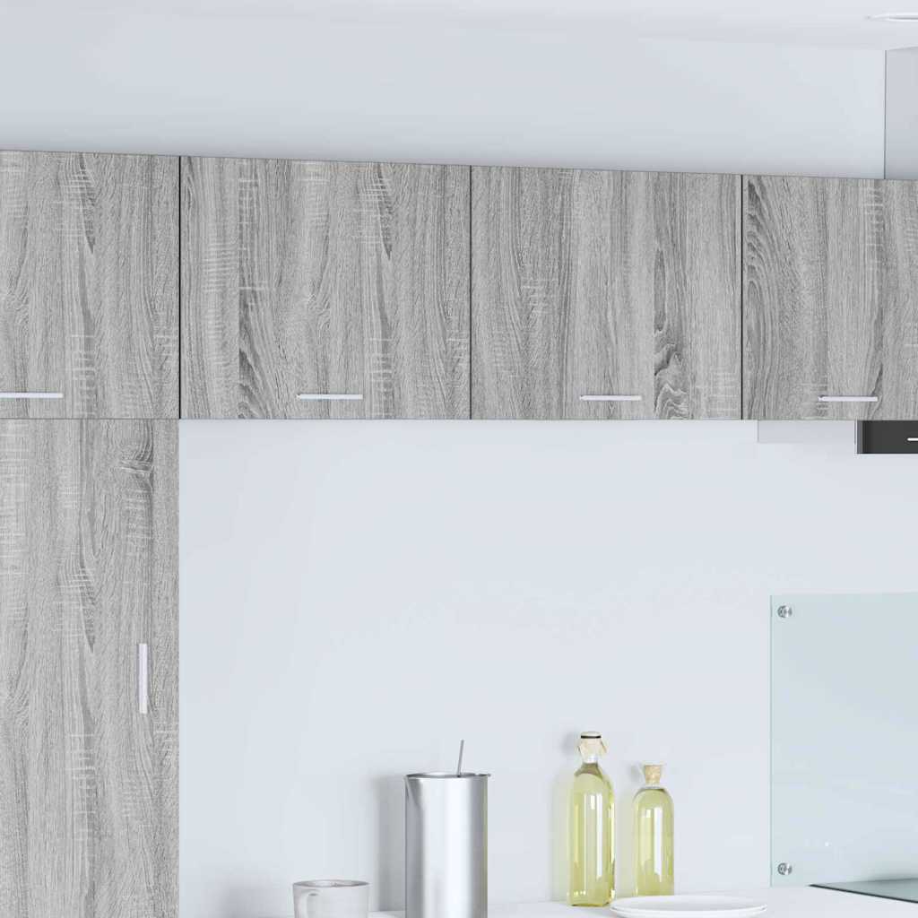 Viseći ormarić 2 pcs Siva Sonoma i bijela 50 x 31 x 40 cm