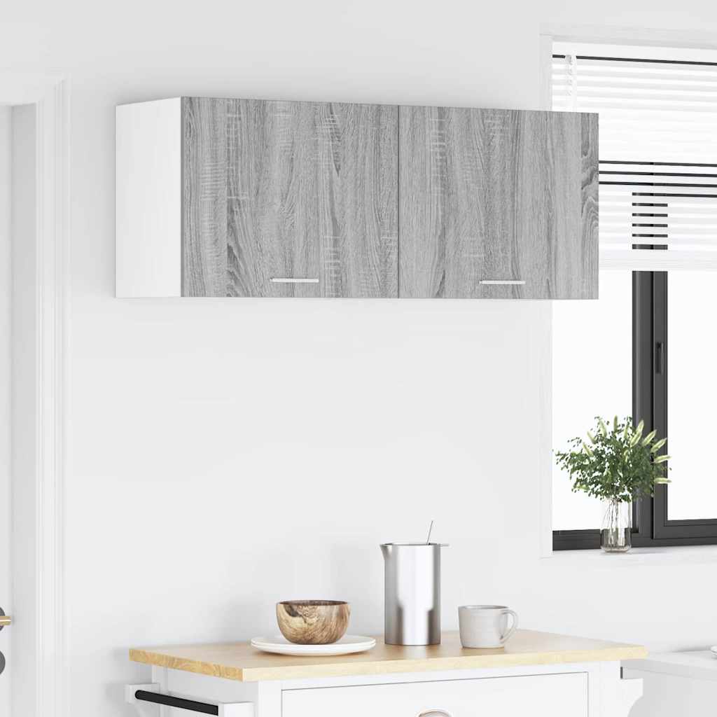 Viseći ormarić 2 pcs Siva Sonoma i bijela 50 x 31 x 40 cm