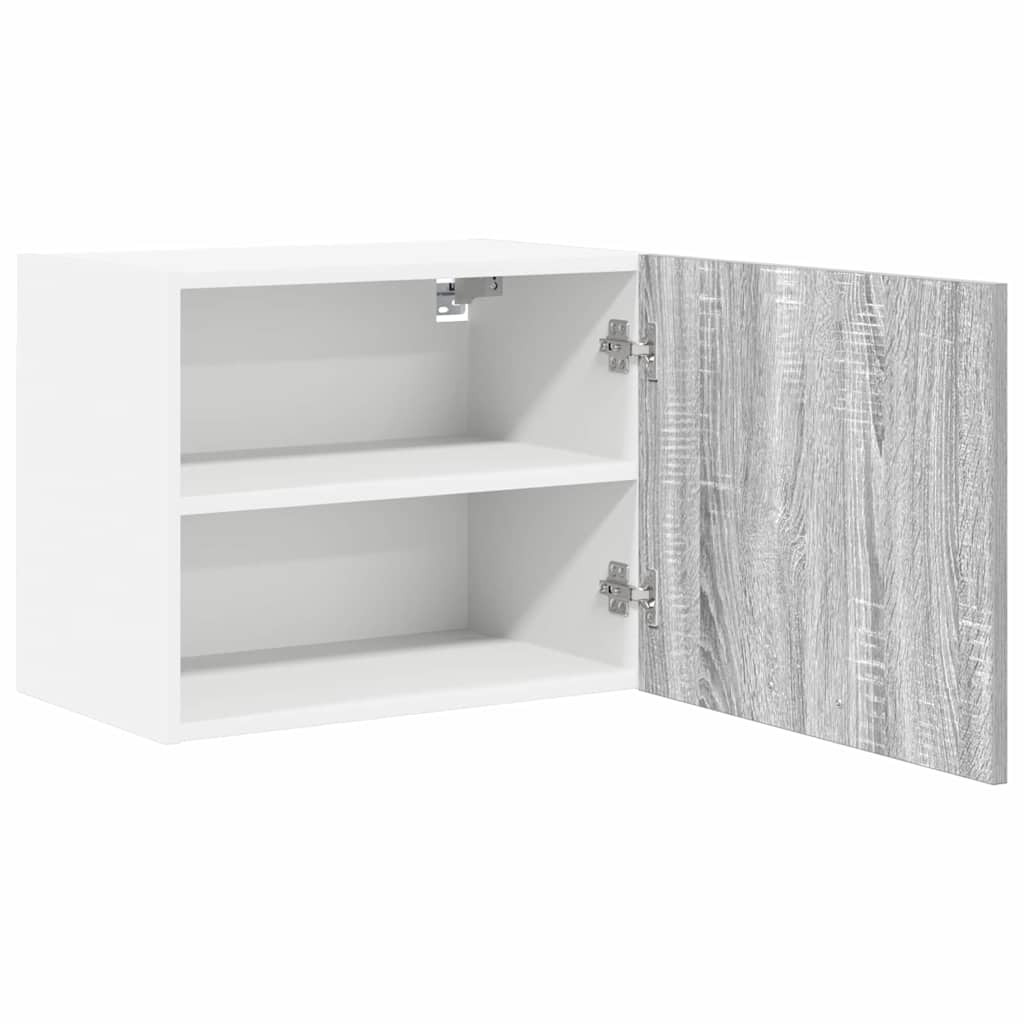 Viseći ormarić 2 pcs Siva Sonoma i bijela 50 x 31 x 40 cm