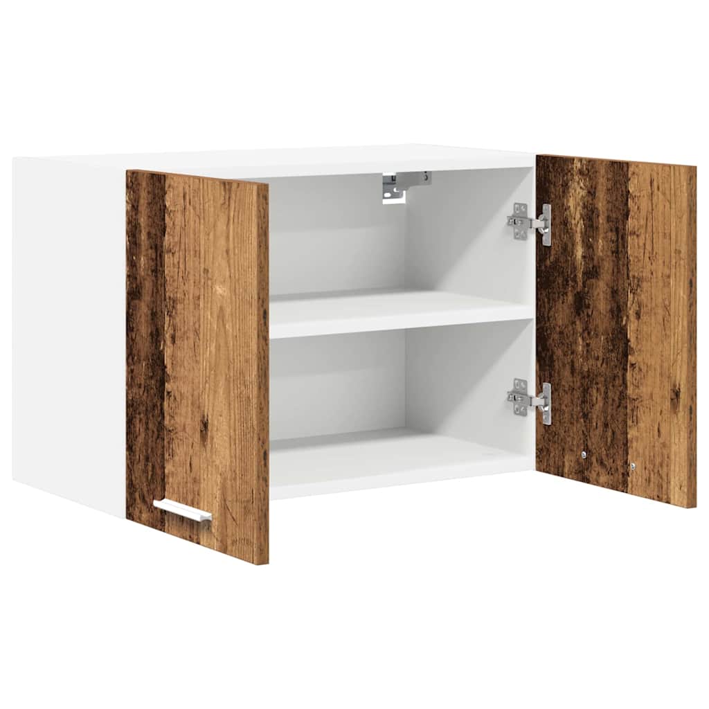 Viseći ormarić 2 pcs Stari drvo i bijela 60 x 31 x 40 cm